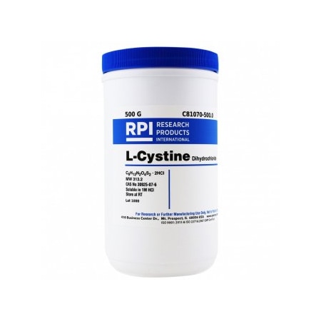 Rpi L-Cystine, Dihydrochloride, 500 G C81070-500.0